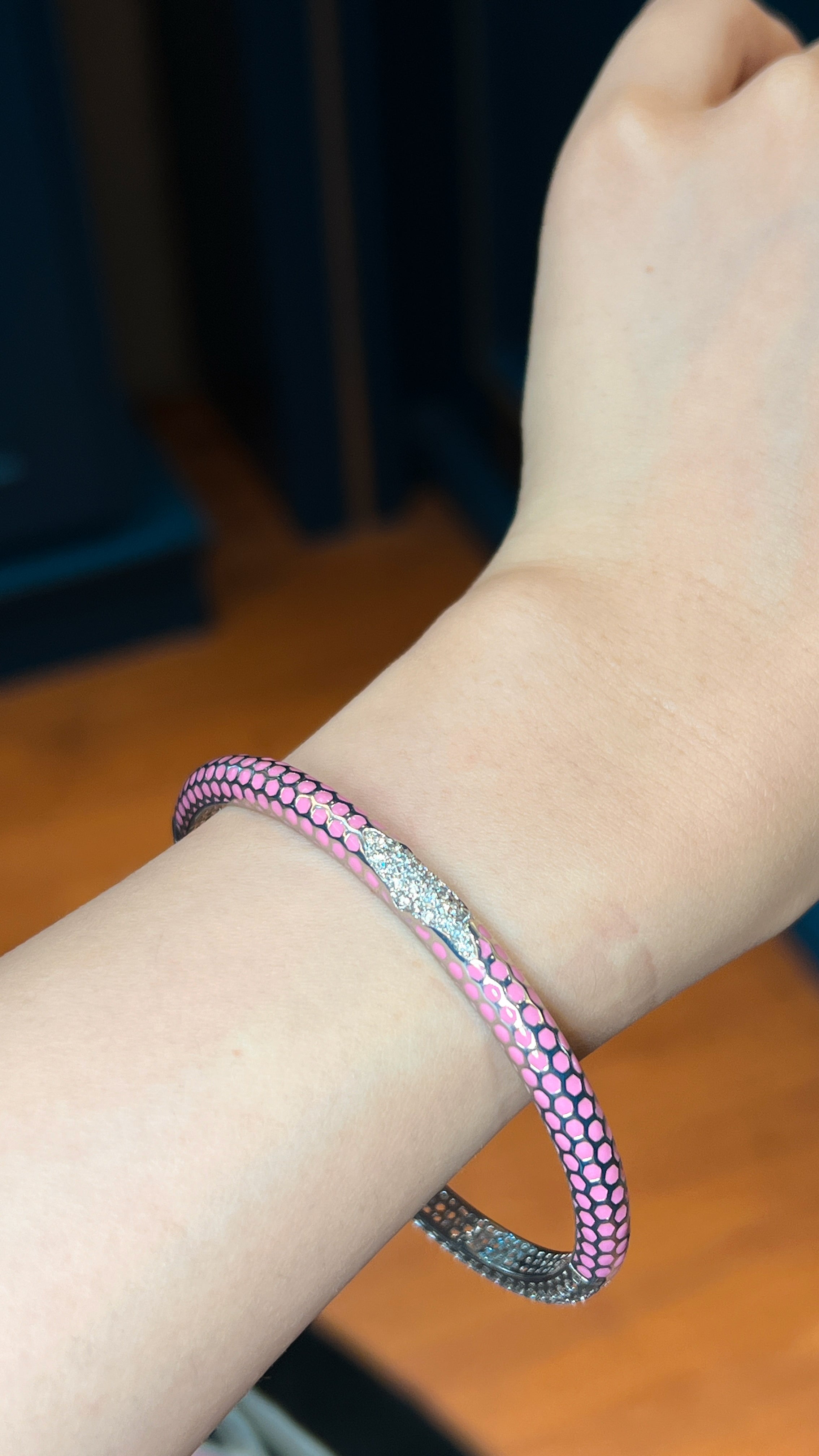 Pink Enamel Bangle Pink Enamel Bangle
