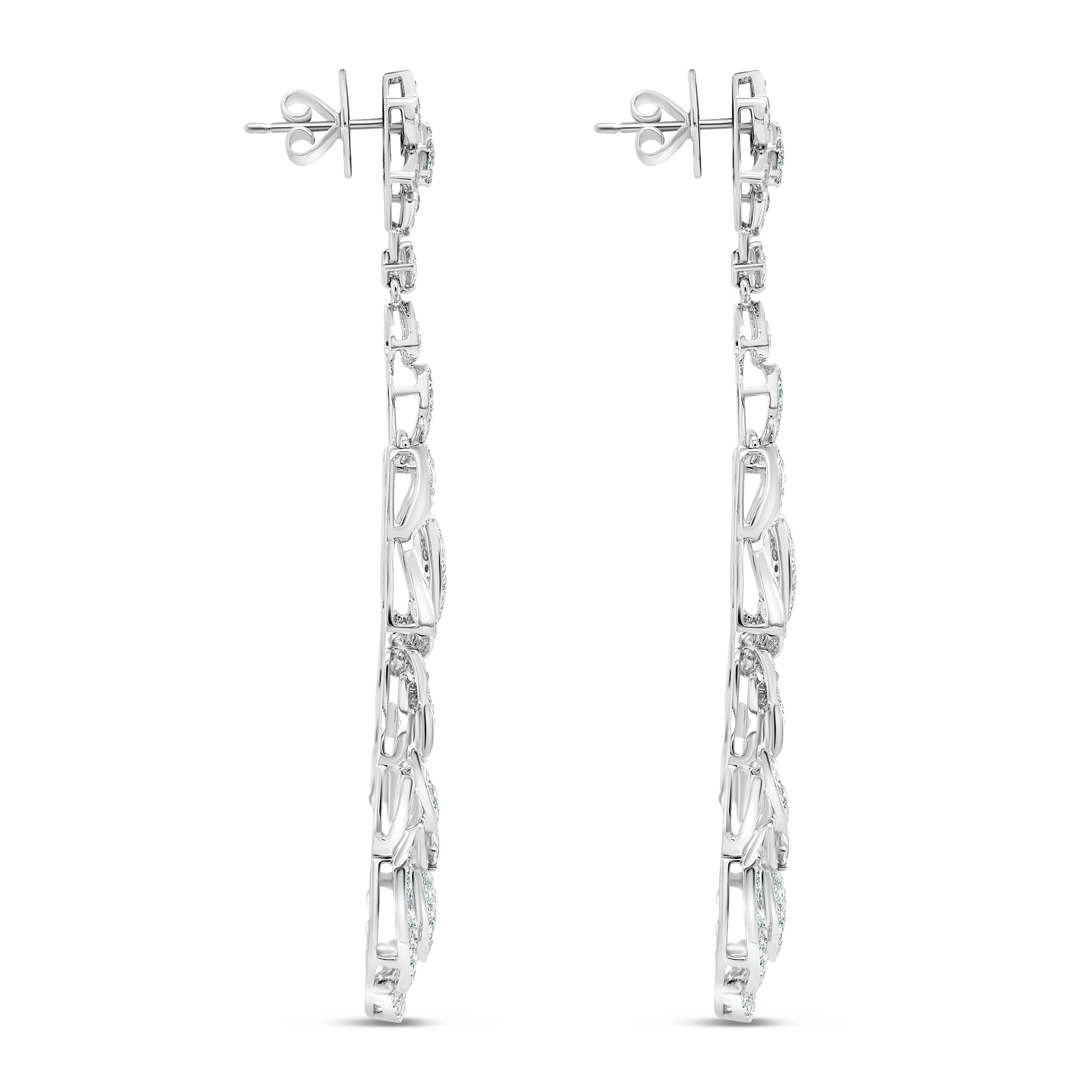 White Diamond Statement Earrings White Diamond Statement Earrings