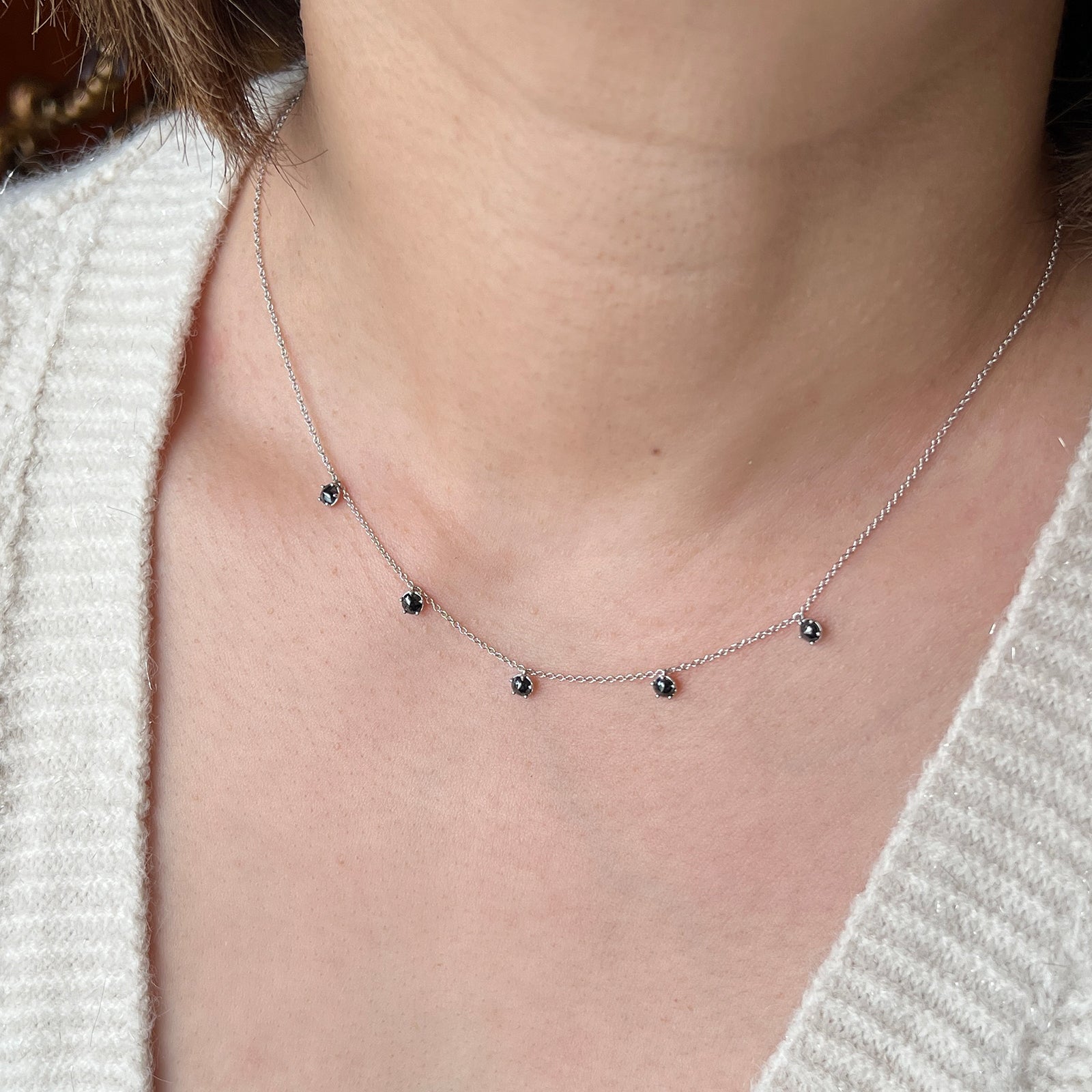Black Diamond Necklace Black Diamond Necklace