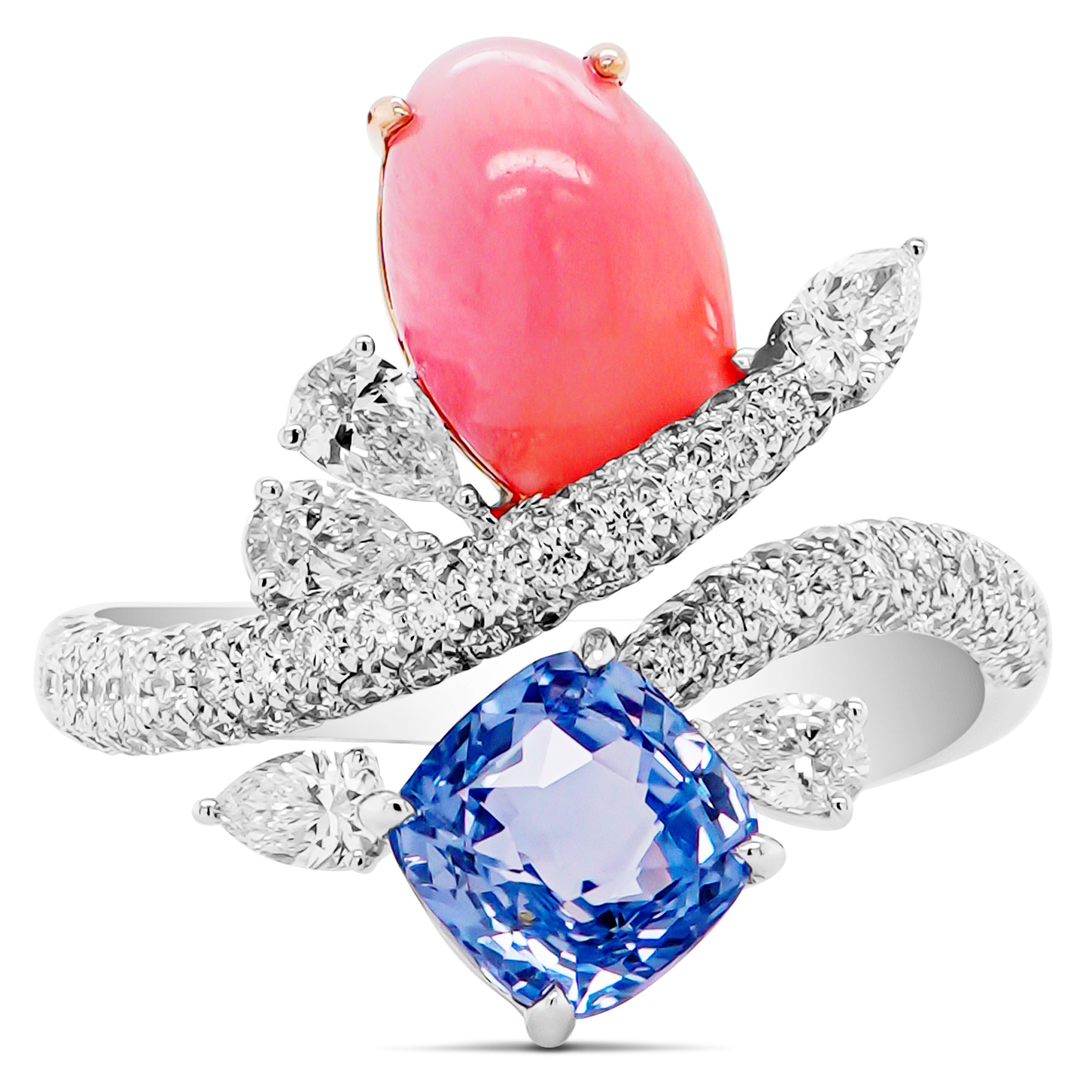 Sapphire & Conch Pearl Ring Sapphire & Conch Pearl Ring