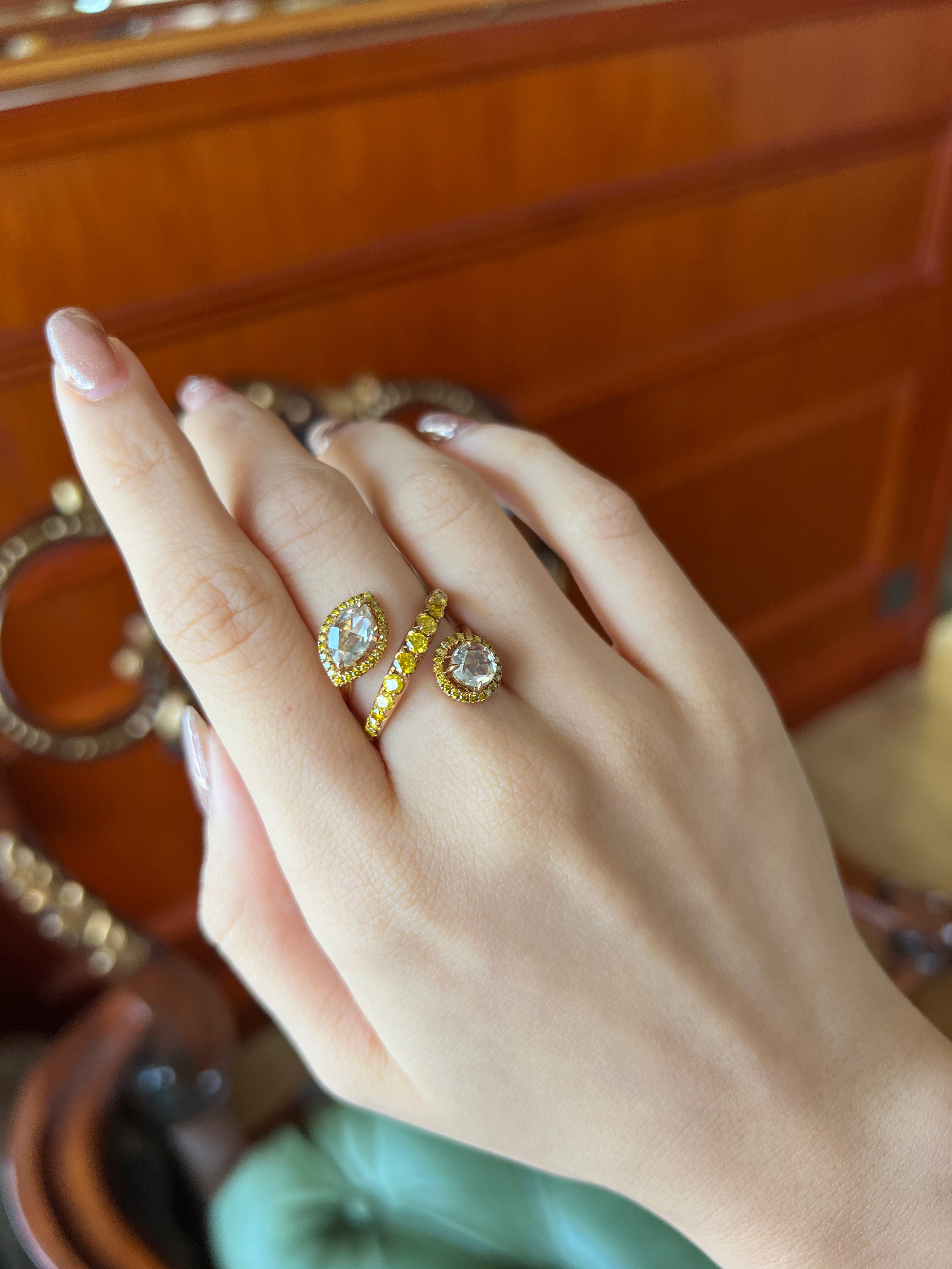 Rose-cut Diamond Promise Ring Rose-cut Diamond Promise Ring