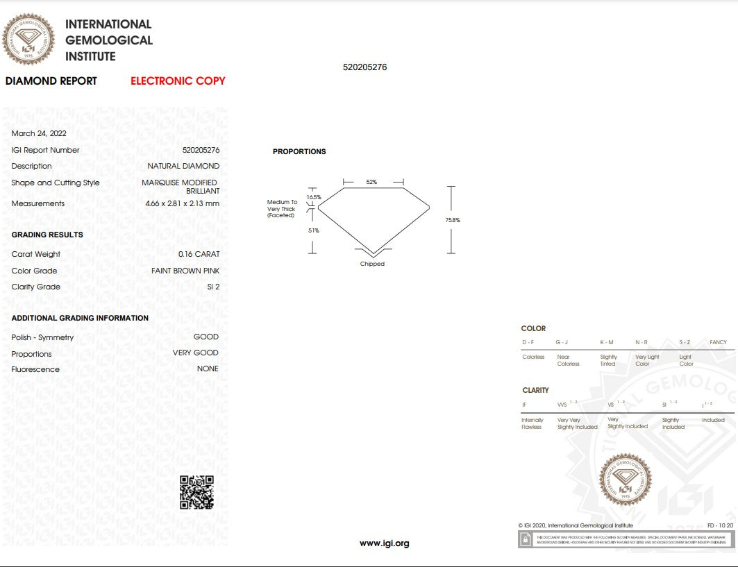 Pink Diamond Deal (0.16 cts) Pink Diamond Deal (0.16 cts)