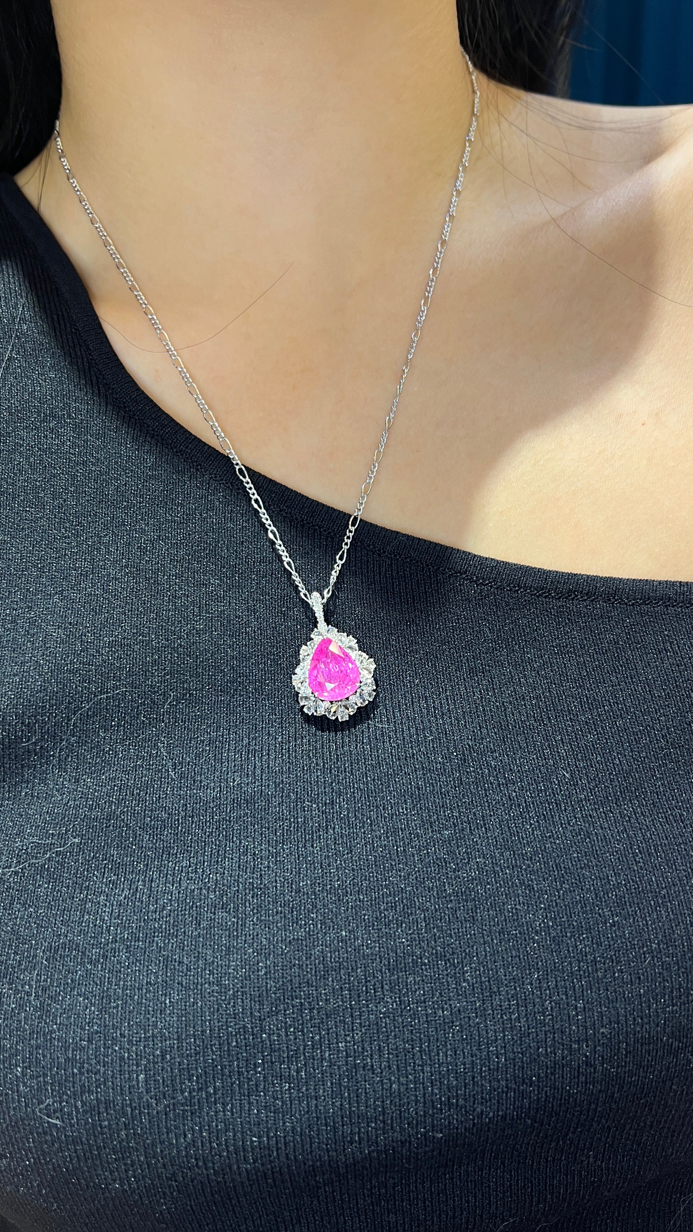 Interchangeable Pink Sapphire Ring/Pendant Interchangeable Pink Sapphire Ring/Pendant