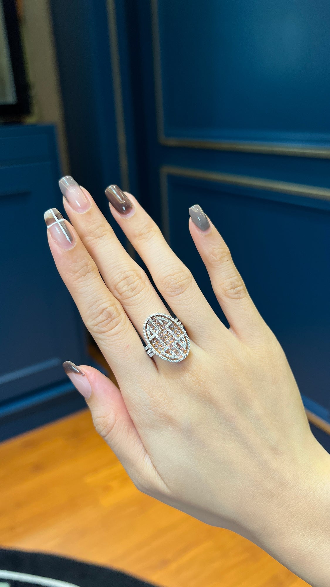 Pink Diamond Maze Ring Pink Diamond Maze Ring