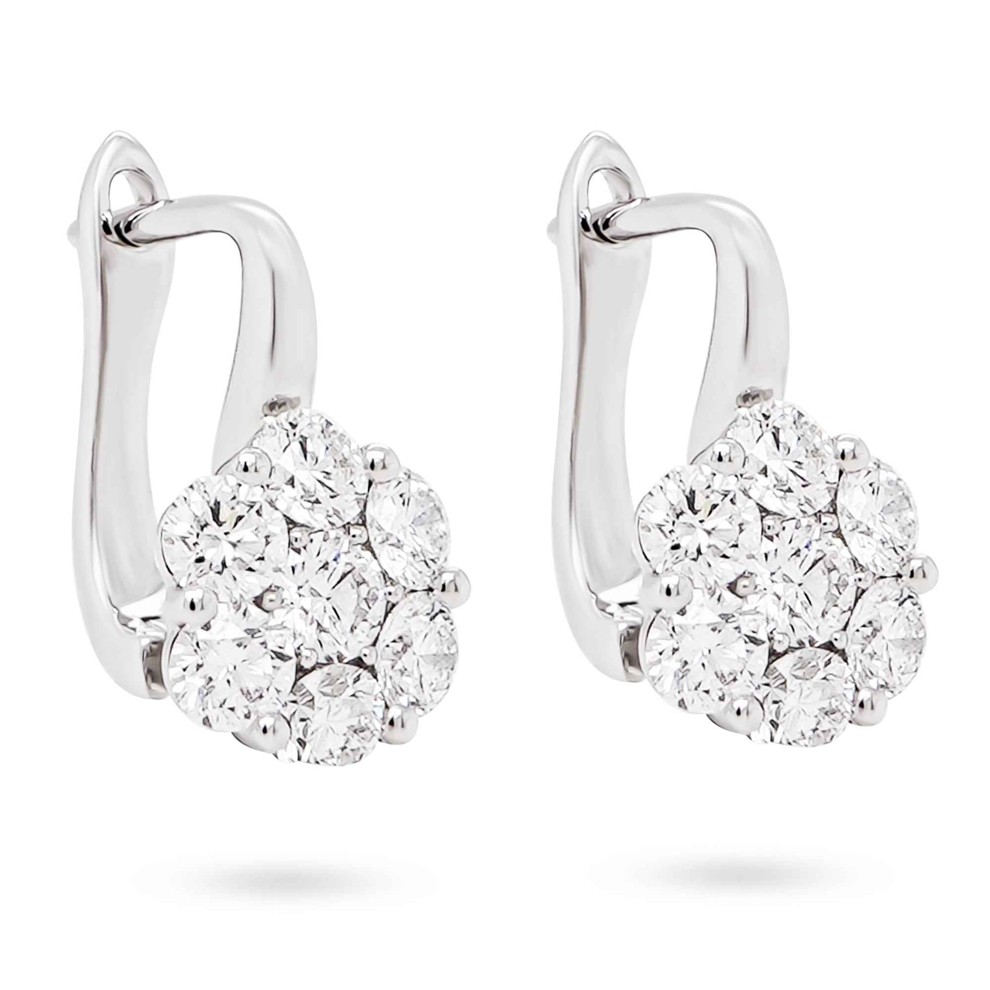 Diamond Clip On Earrings Diamond Clip On Earrings