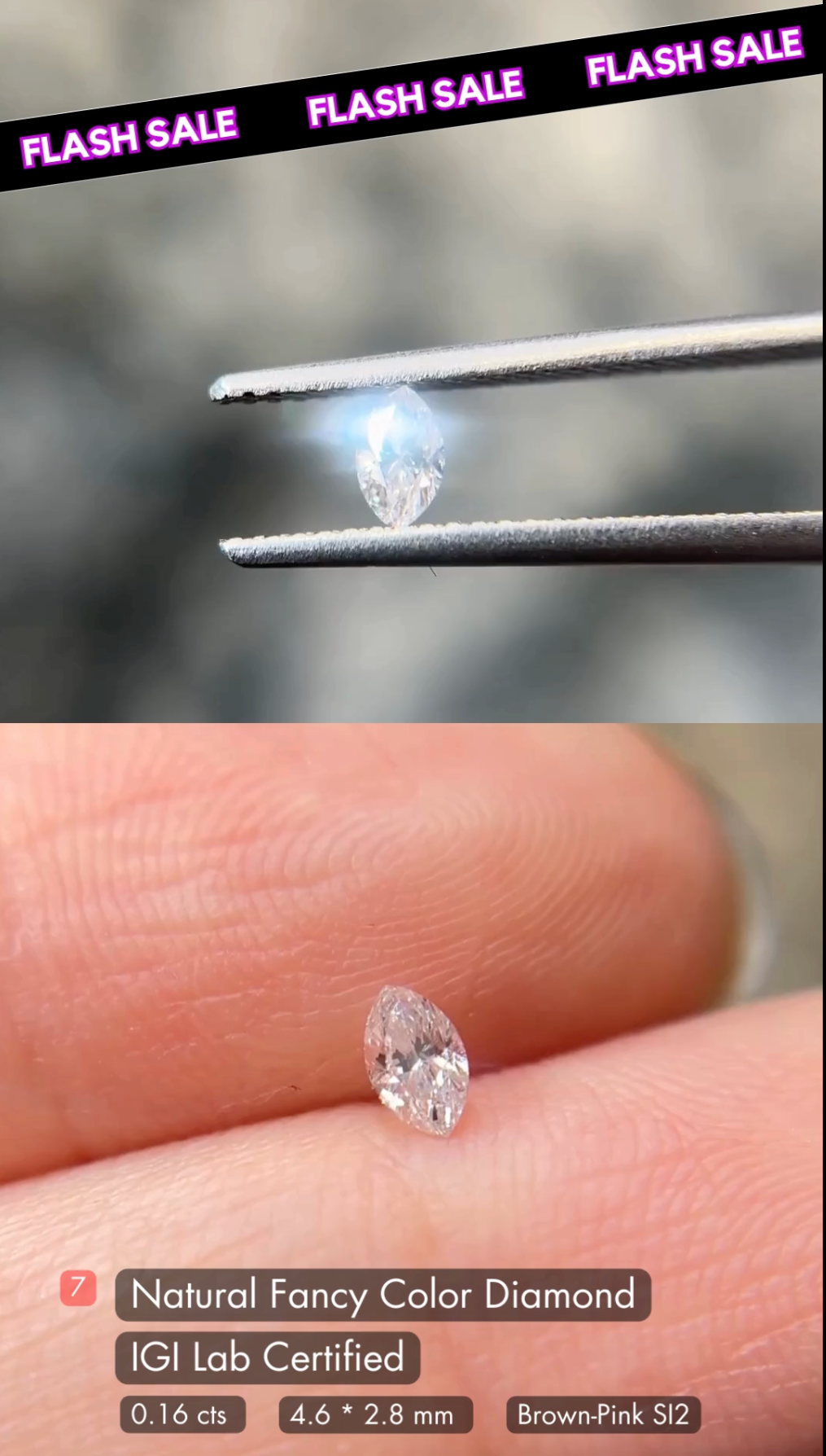 Pink Diamond Deal (0.16 cts) Pink Diamond Deal (0.16 cts)