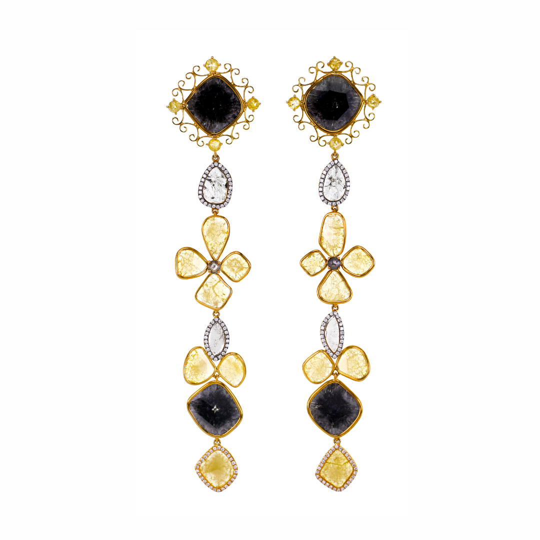 Slice Diamond Drop Earrings Slice Diamond Drop Earrings