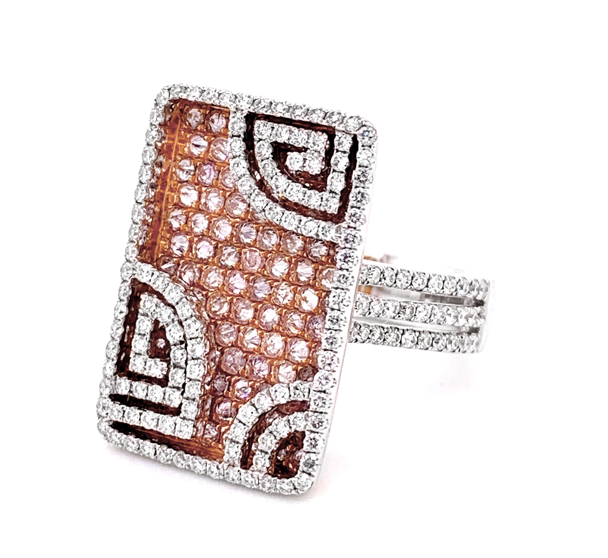 Fancy Pink Diamond Statement Ring Fancy Pink Diamond Statement Ring