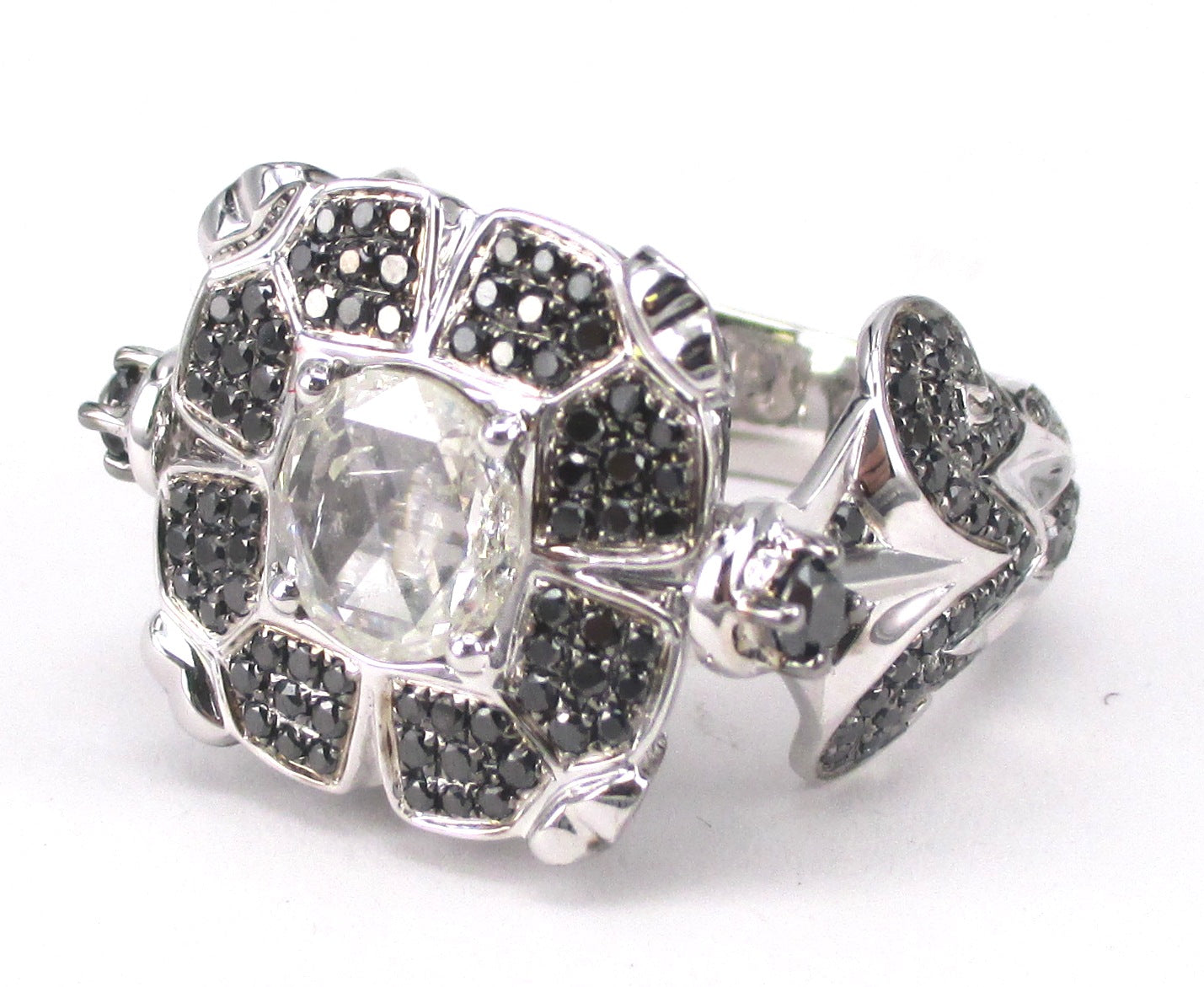 Heated Black Diamond Statement Ring Heated Black Diamond Statement Ring