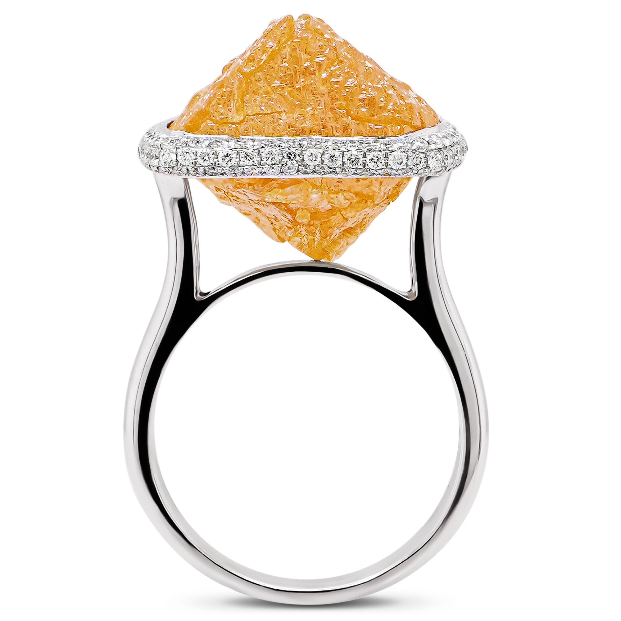Yellow Rough diamond  Ring Yellow Rough diamond  Ring