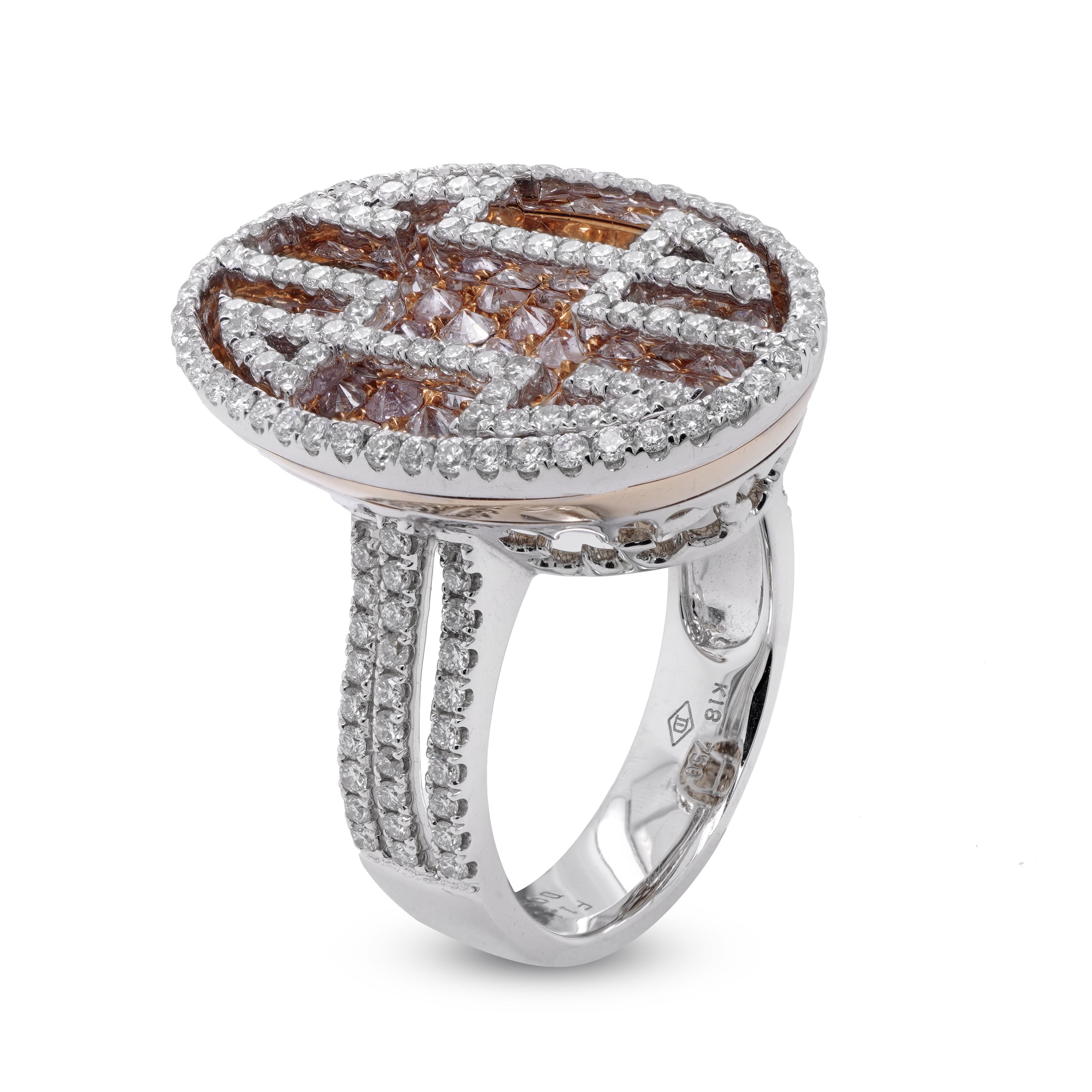 Pink Diamond Maze Ring Pink Diamond Maze Ring