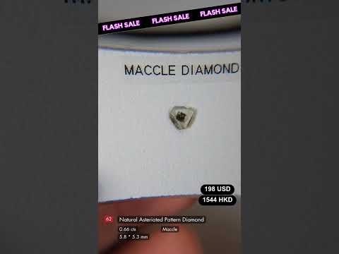 Natural Asteriated Pattern Diamond Deal (0.66 cts)