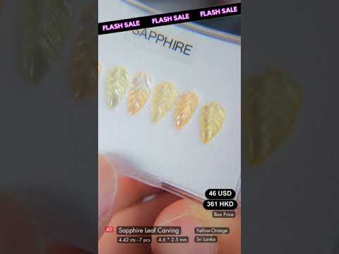Sapphire Leaf Carving Deal (4.42 cts)