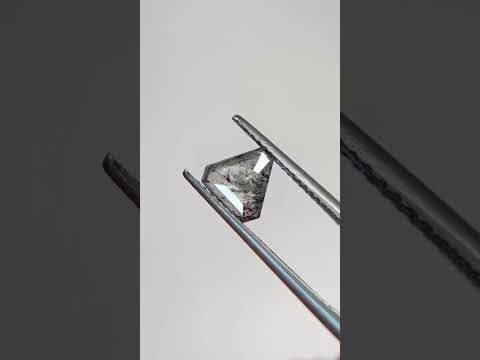 Triangle Shaped Grey Salt & Pepper Diamond (0.86 cts)