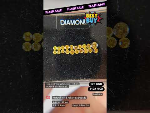 Natural Vivid Yellow Diamond Deal (0.97 cts)