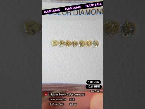 Fancy Yellow Diamond Deal (0.59 Cts)