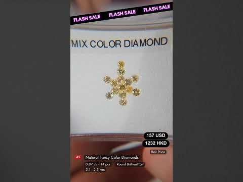 Natural Fancy Color Diamond Deal (0.87  cts)