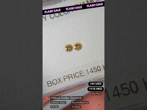 Natural Golden Diamond Deal (0.26 cts)