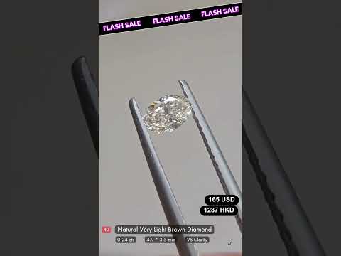 Natural Very Light Brown Diamond Deal (0.24 cts)