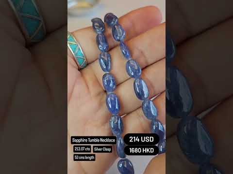 Sapphire Tumble Necklace Deal (213.07 cts)