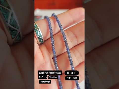 Sapphire Beads Necklace Deal (46.71 cts)