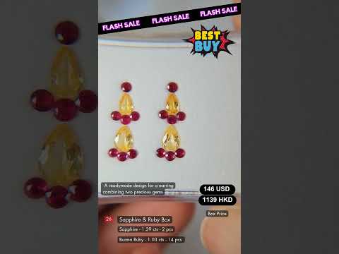 Sapphire & Ruby Deal (1.39 cts & 1.03 cts)