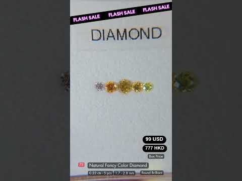 Natural Fancy Color Diamond Deal (0.22 cts)