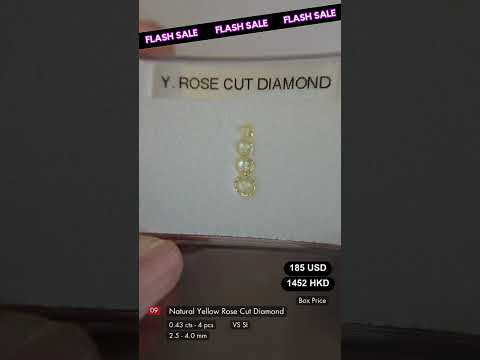 Natural Yellow Rose Cut Diamond Deal (0.43 cts)