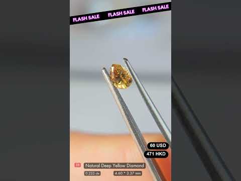 Natural Deep Yellow Diamond Deal (0.233 cts)