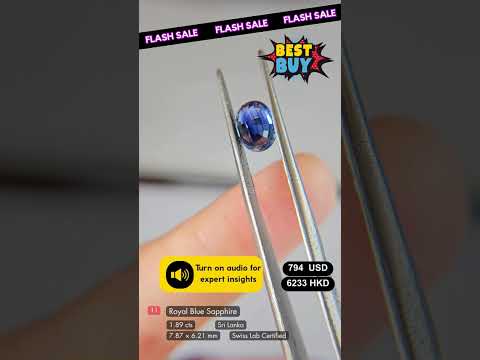 Royal Blue Sapphire Deal (1.89 Cts)