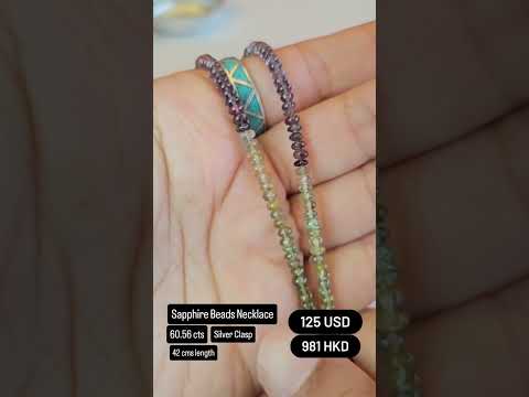 Sapphire Beads Necklace Deal (60.56 cts)