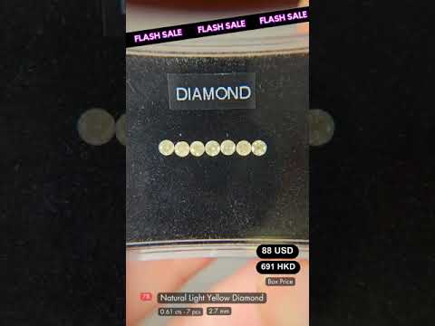 Natural Light Yellow Diamond Deal (0.61 cts)