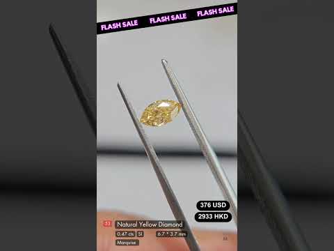 Natural Yellow Diamond Deal  (0.47 cts)