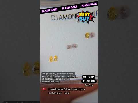 Natural Pink & Yellow Diamond Deal (0.43.cts )