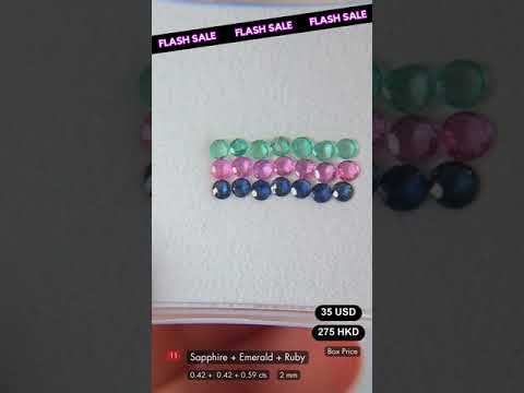 Sapphire, Emerald, Ruby Deal (0.59 cts)