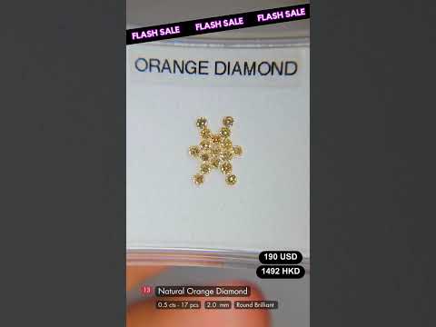 Natural Fancy Orange Diamond Deal (0.50 cts )