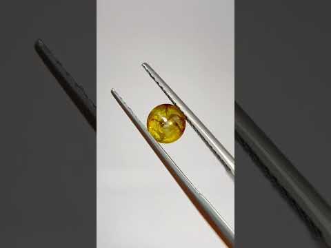 Salt & Pepper Yellow Diamond Cabochon (0.86 cts)