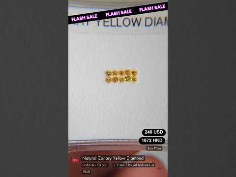 Natural Canary Yellow Diamond Deal (0.20 cts)