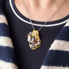 Icy Brown Diamond Pendant