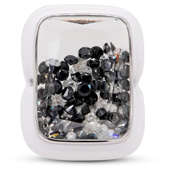 Yin & Yang Floating Diamond Ring