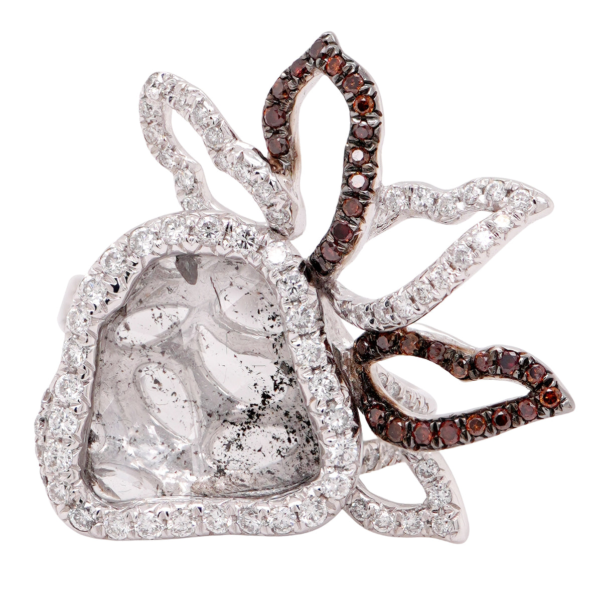 Slice Diamond Statement Ring