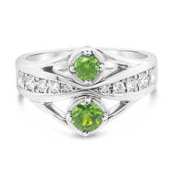 Demantoid Garnet Ring
