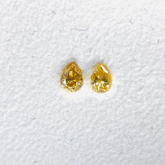 Natural Fancy Orangy Yellow Diamond (0.21 cts)