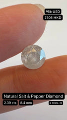 Natural Salt & Pepper Diamond Deal (2.39 cts)