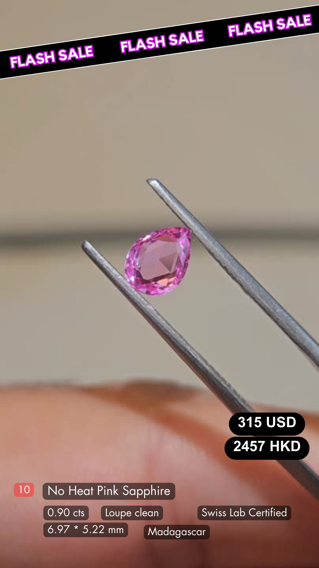 No Heat Sapphire Deal (0.90 cts)