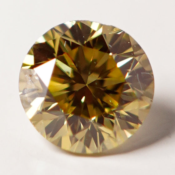 Natural Fancy Deep Brownish Yellow Diamond (0.218 cts)