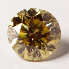 Natural Fancy Deep Brownish Yellow Diamond (0.218 cts)