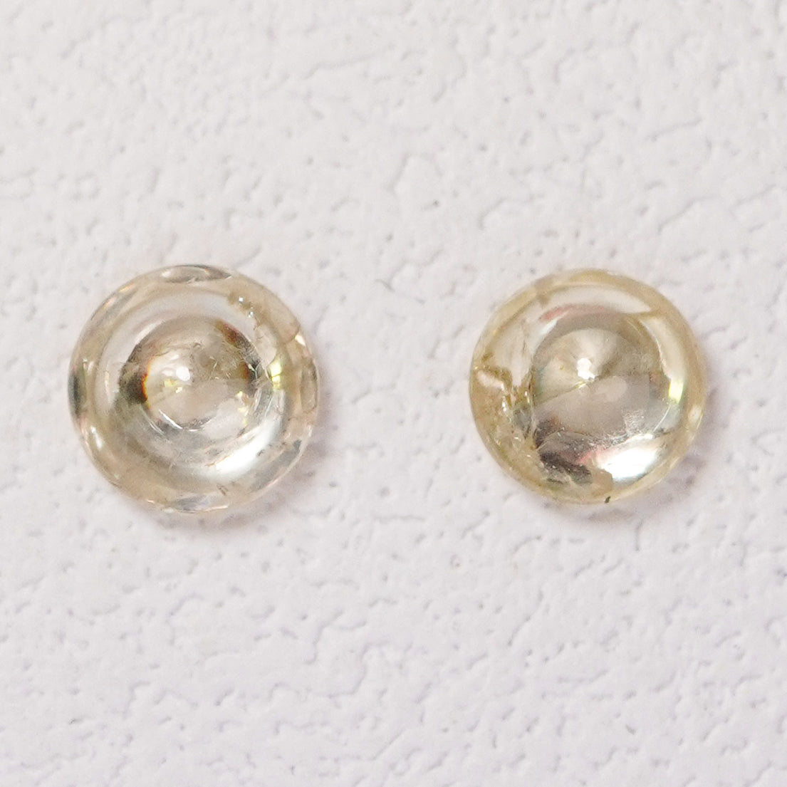 Natural Cabochon Diamond Pair (2.82 cts)