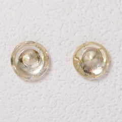 Natural Cabochon Diamond Pair (2.82 cts)
