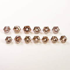 Hexagon Champagne Diamond (4.29 cts)